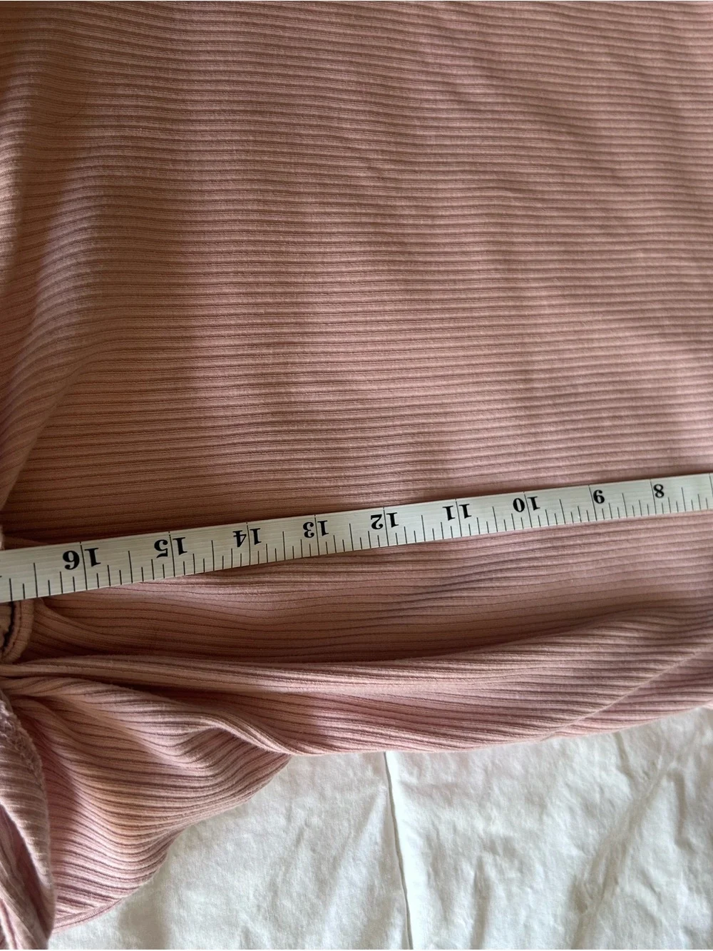 Old Navy Pink Ribbed Knot Tank with Pineapple Patch